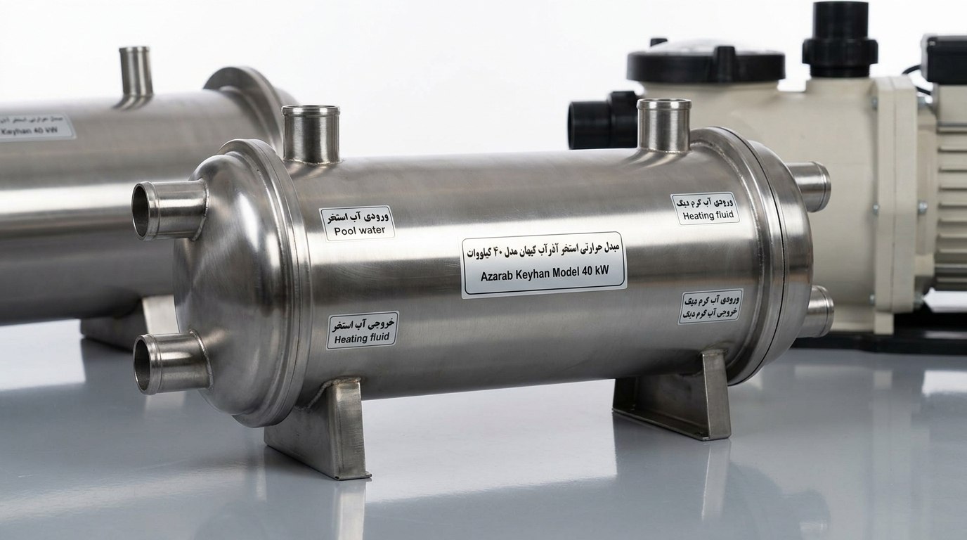 قیمت و خرید مبدل حرارتی استخر مدل ۴۰ کیلووات